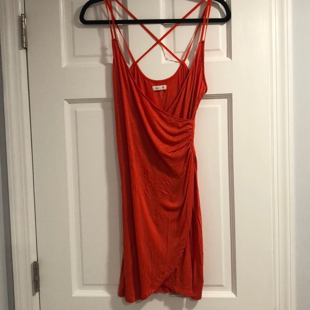 Cross back dress
